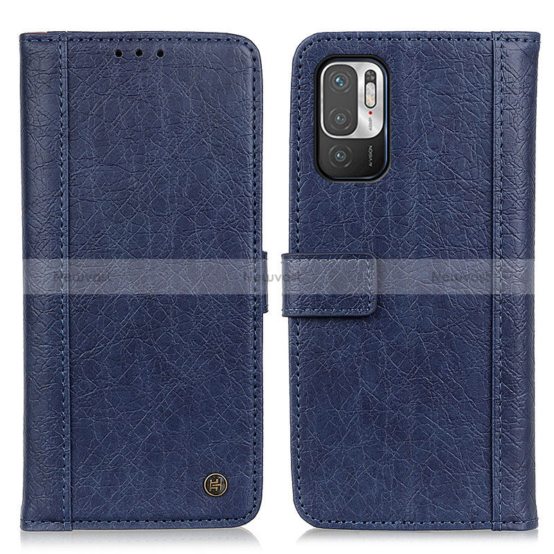 Leather Case Stands Flip Cover Holder M10L for Xiaomi Redmi Note 11 SE 5G Blue