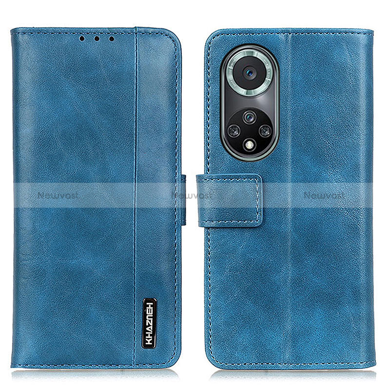 Leather Case Stands Flip Cover Holder M11L for Huawei Nova 9 Pro Blue