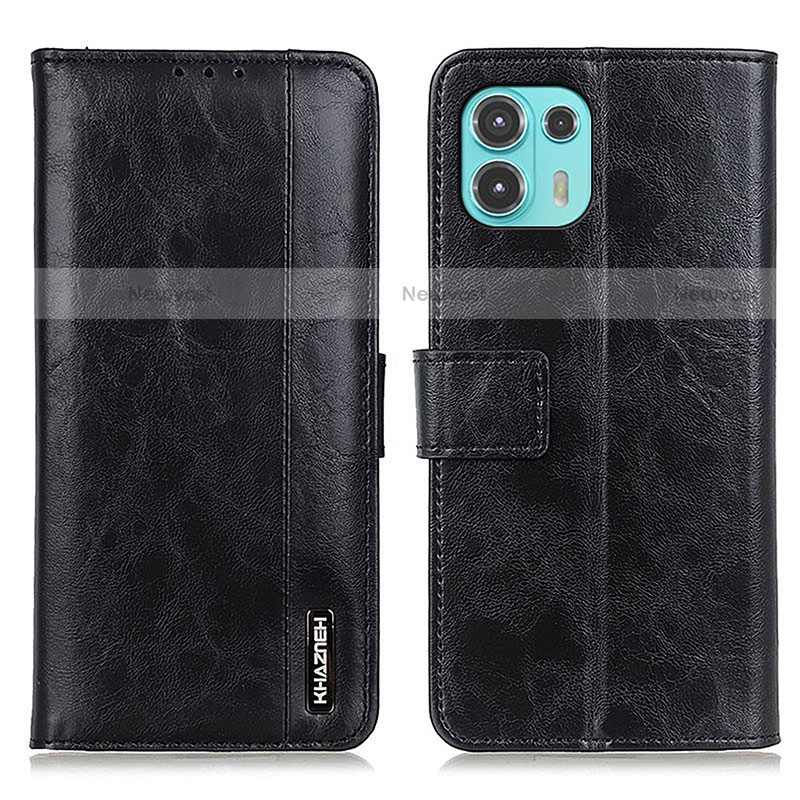 Leather Case Stands Flip Cover Holder M11L for Motorola Moto Edge 20 Lite 5G Black