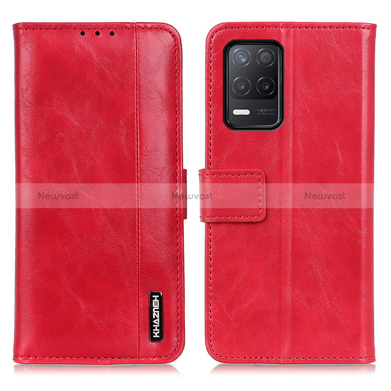 Leather Case Stands Flip Cover Holder M11L for Realme 8 5G Red