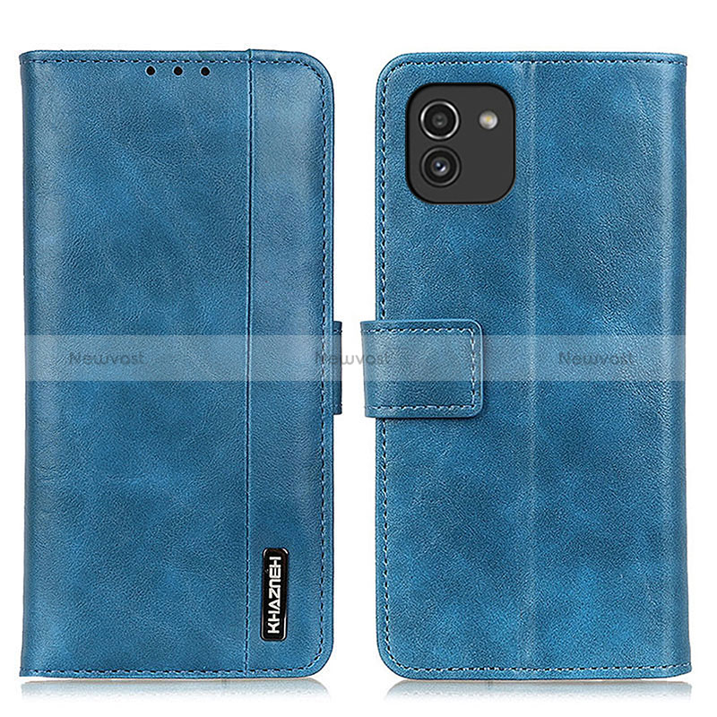 Leather Case Stands Flip Cover Holder M11L for Samsung Galaxy A03