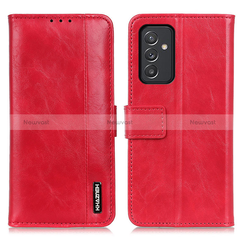 Leather Case Stands Flip Cover Holder M11L for Samsung Galaxy A15 LTE Red