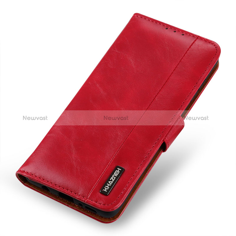 Leather Case Stands Flip Cover Holder M11L for Xiaomi Mi 10i 5G Red