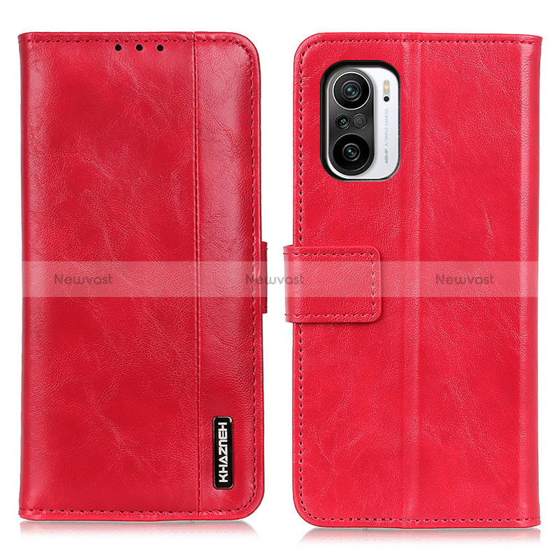 Leather Case Stands Flip Cover Holder M11L for Xiaomi Mi 11X 5G Red