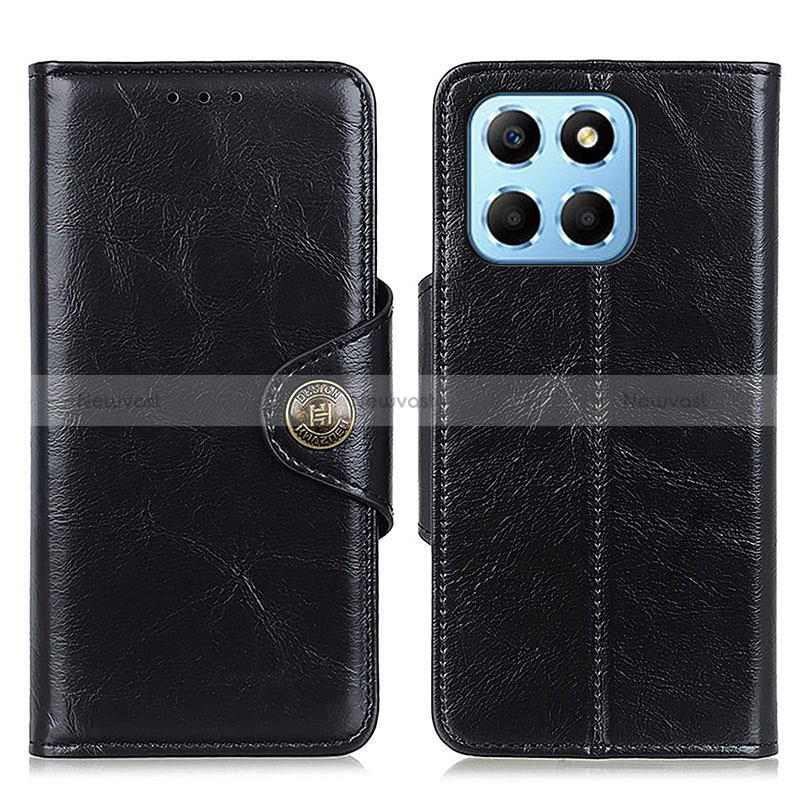 Leather Case Stands Flip Cover Holder M12L for Huawei Honor 70 Lite 5G Black