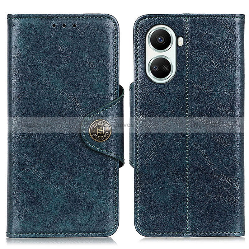 Leather Case Stands Flip Cover Holder M12L for Huawei Nova 10 SE Blue