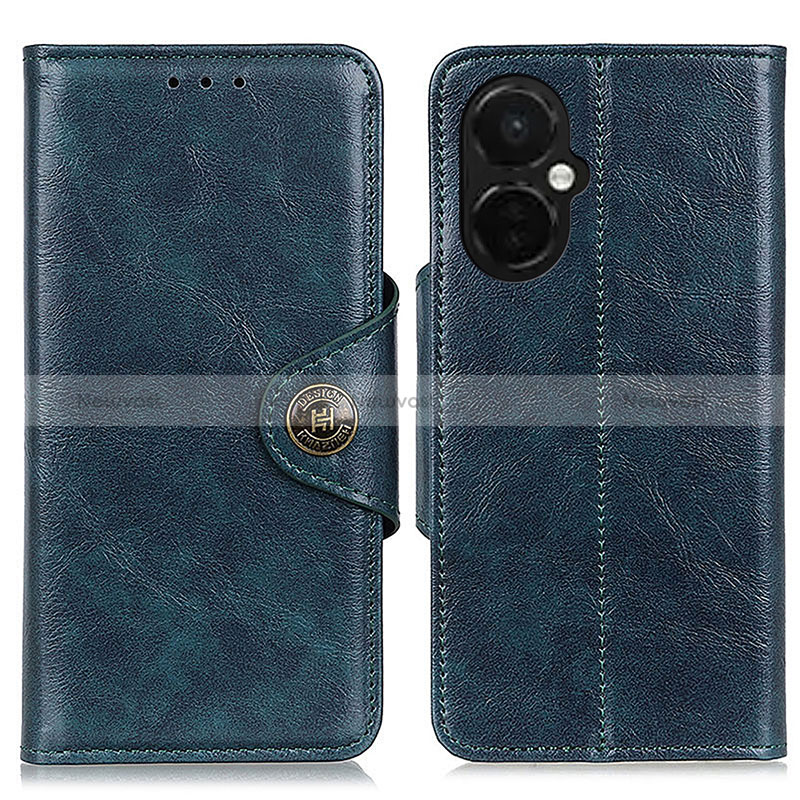 Leather Case Stands Flip Cover Holder M12L for OnePlus Nord CE 3 5G Blue