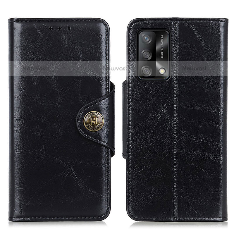 Leather Case Stands Flip Cover Holder M12L for Oppo A74 4G