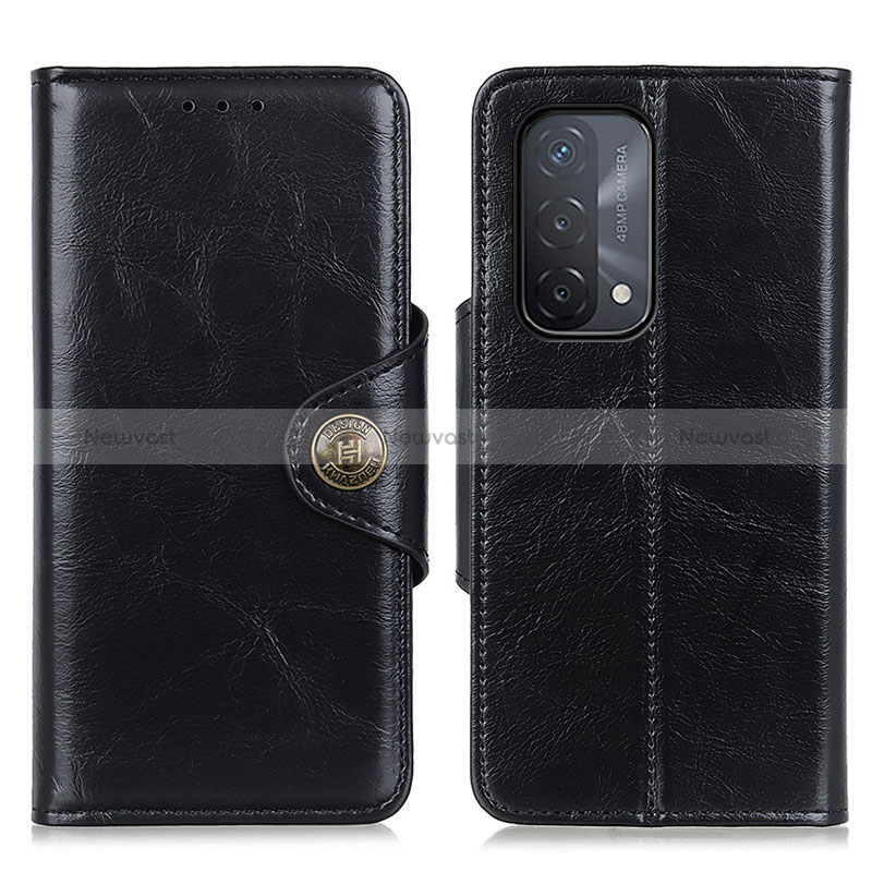 Leather Case Stands Flip Cover Holder M12L for Oppo A74 5G