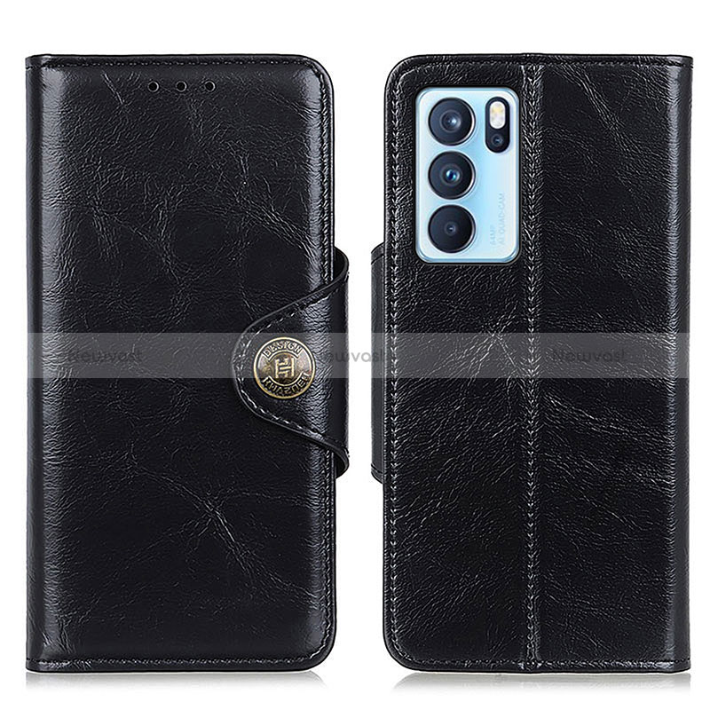 Leather Case Stands Flip Cover Holder M12L for Oppo Reno6 Pro 5G India