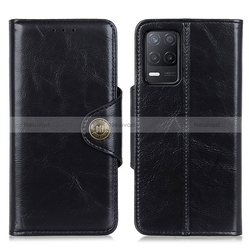 Leather Case Stands Flip Cover Holder M12L for Realme 8 5G Black