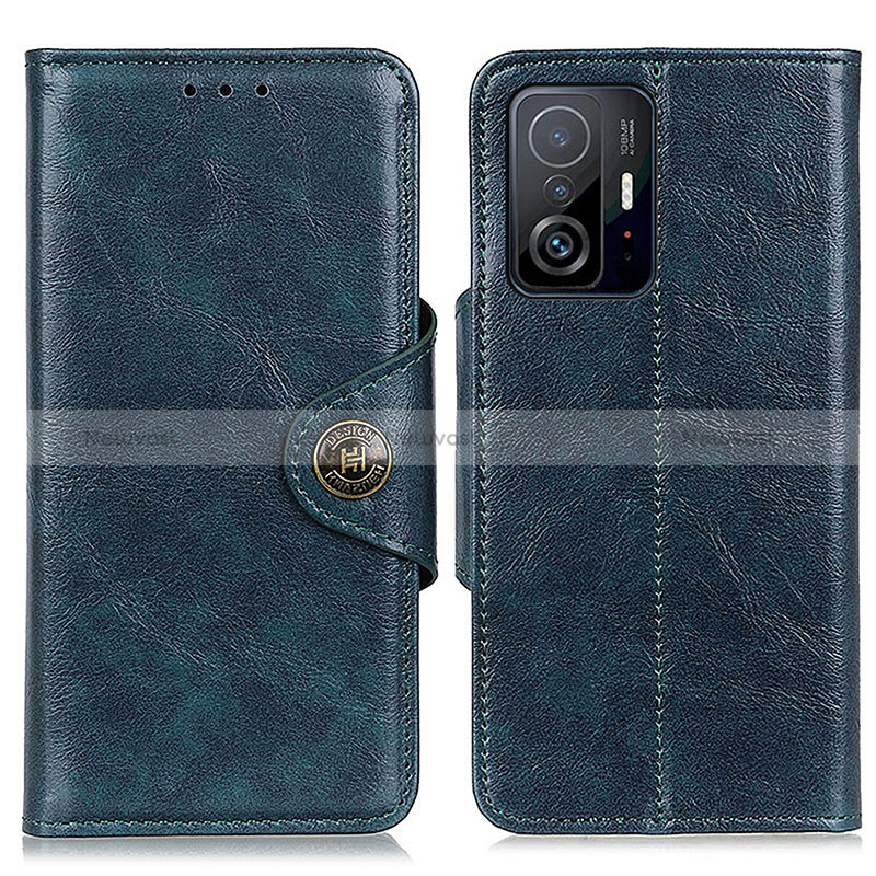 Leather Case Stands Flip Cover Holder M12L for Xiaomi Mi 11T Pro 5G Blue