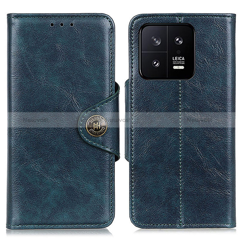 Leather Case Stands Flip Cover Holder M12L for Xiaomi Mi 13 Pro 5G Blue