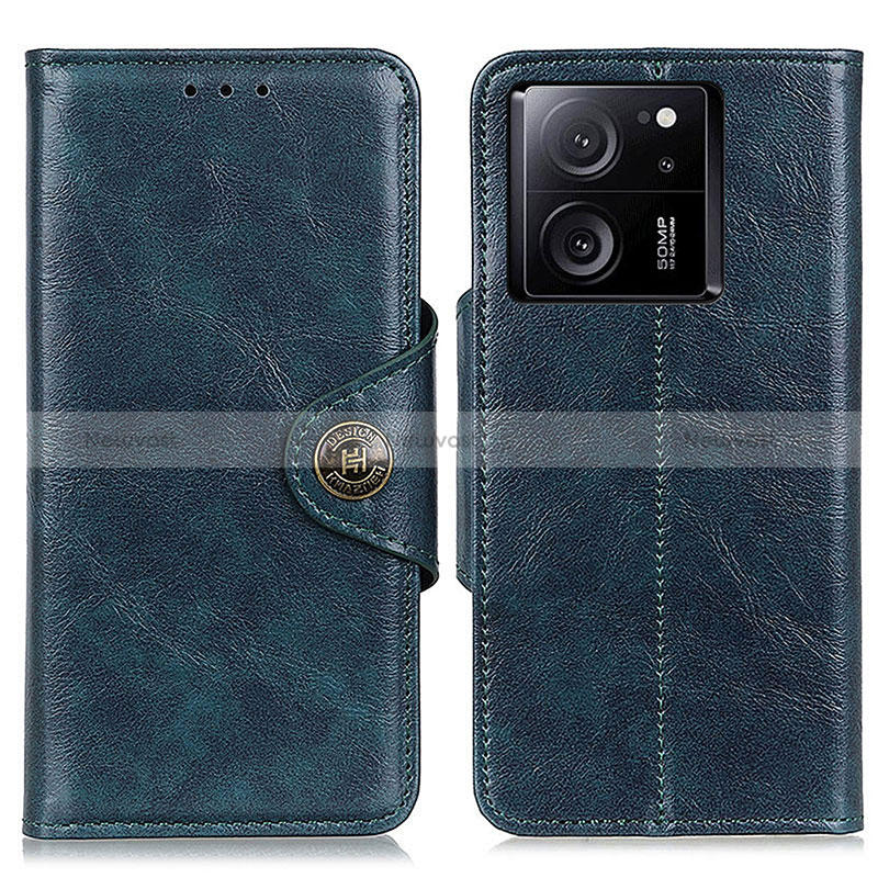 Leather Case Stands Flip Cover Holder M12L for Xiaomi Mi 13T 5G Blue