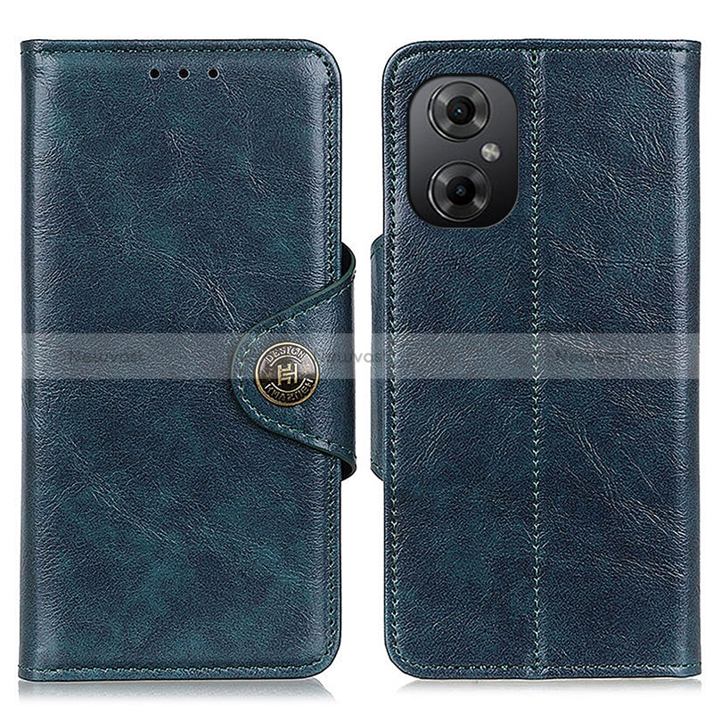 Leather Case Stands Flip Cover Holder M12L for Xiaomi Poco M4 5G Blue