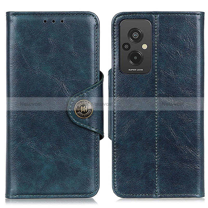 Leather Case Stands Flip Cover Holder M12L for Xiaomi Redmi 11 Prime 4G Blue