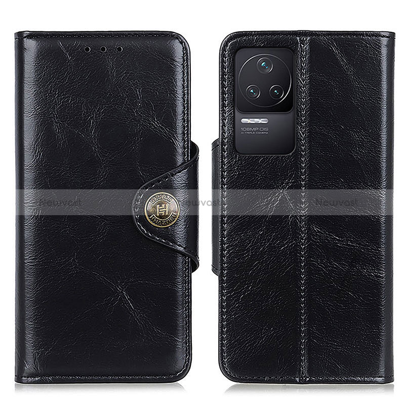 Leather Case Stands Flip Cover Holder M12L for Xiaomi Redmi K50 Pro 5G Black