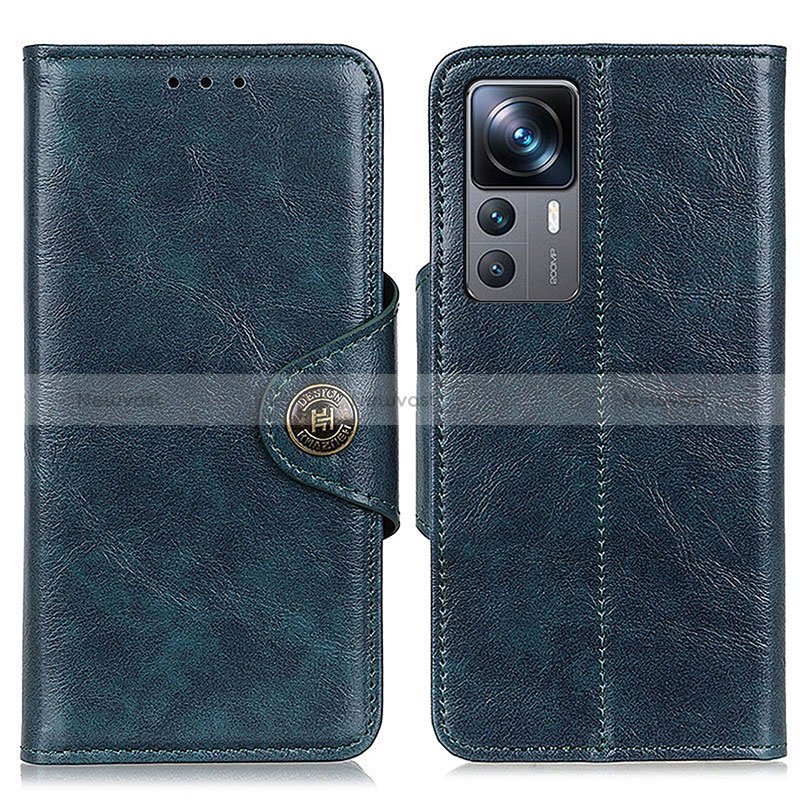 Leather Case Stands Flip Cover Holder M12L for Xiaomi Redmi K50 Ultra 5G Blue