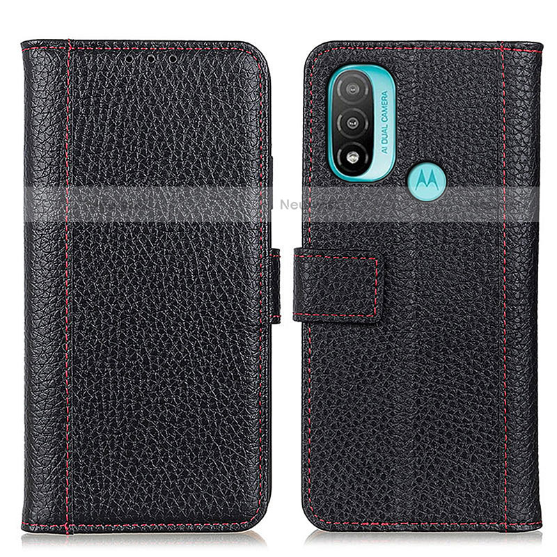 Leather Case Stands Flip Cover Holder M13L for Motorola Moto E30