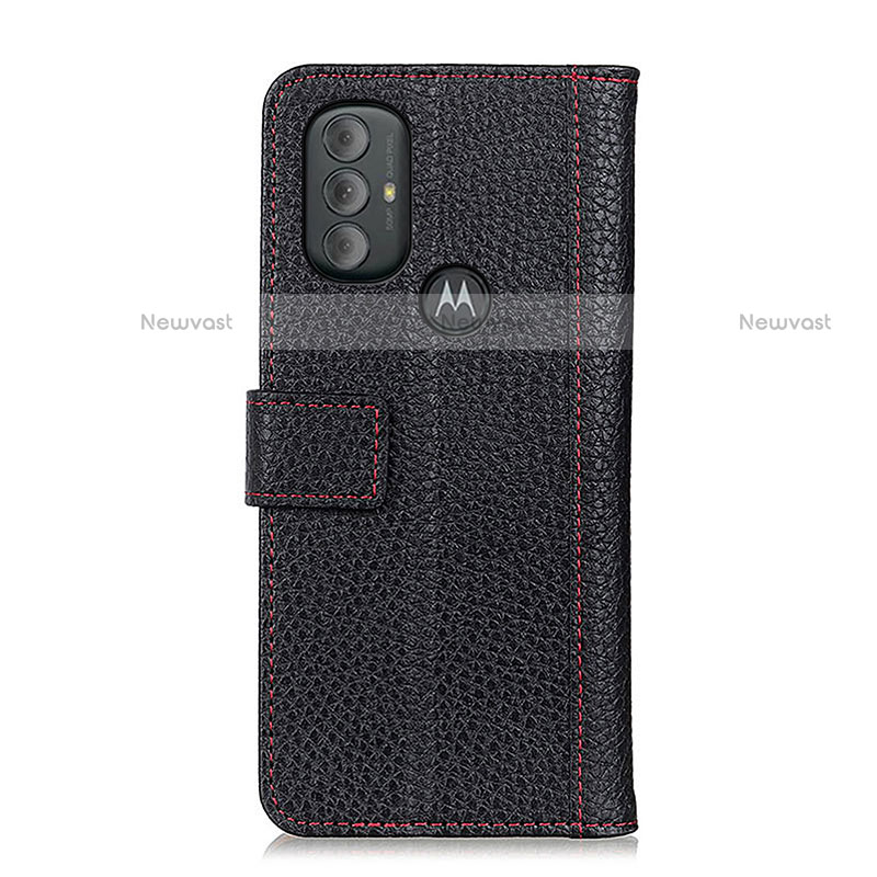 Leather Case Stands Flip Cover Holder M13L for Motorola Moto G Play (2023)