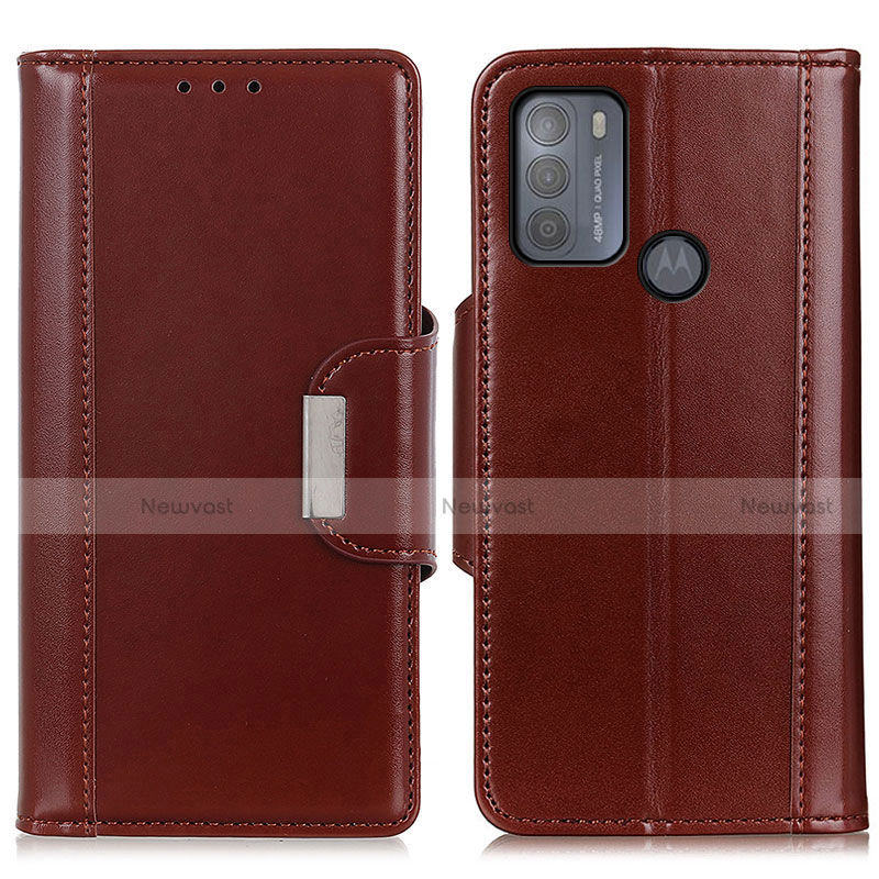 Leather Case Stands Flip Cover Holder M13L for Motorola Moto G50