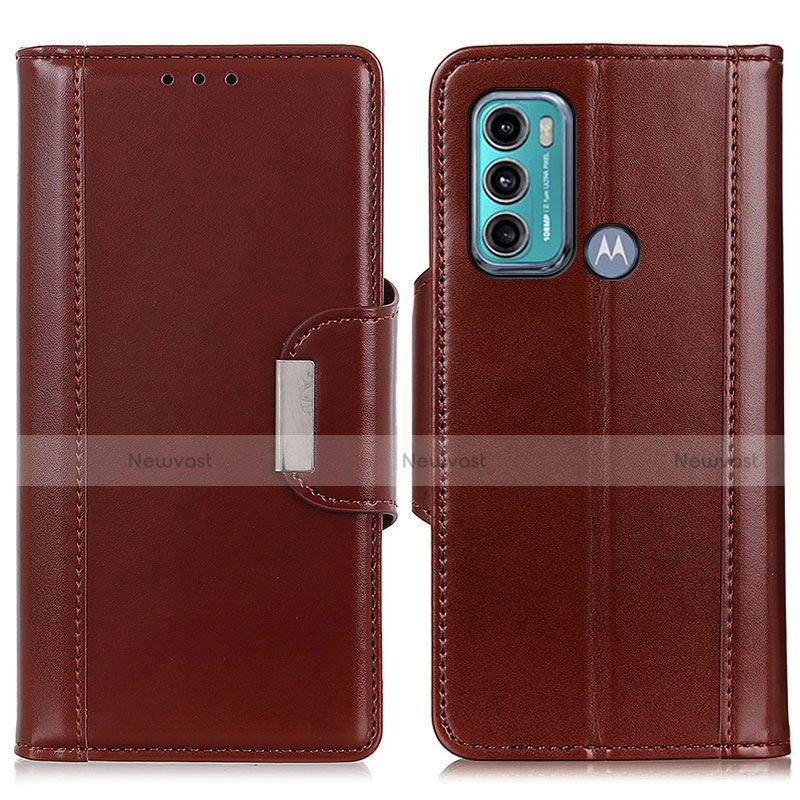 Leather Case Stands Flip Cover Holder M13L for Motorola Moto G60