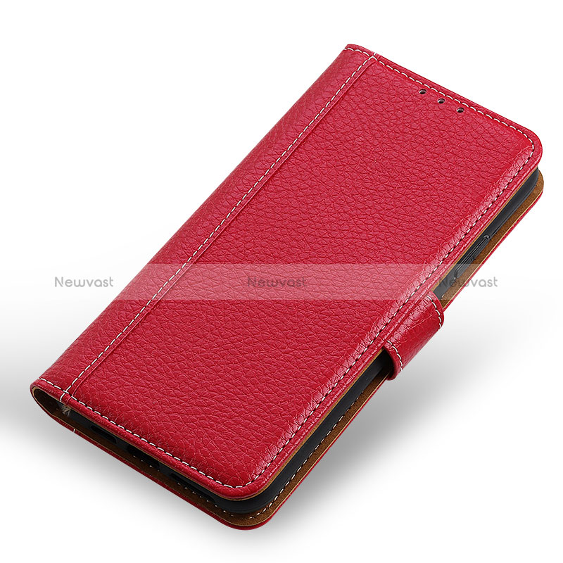 Leather Case Stands Flip Cover Holder M13L for OnePlus 9 Pro 5G Red