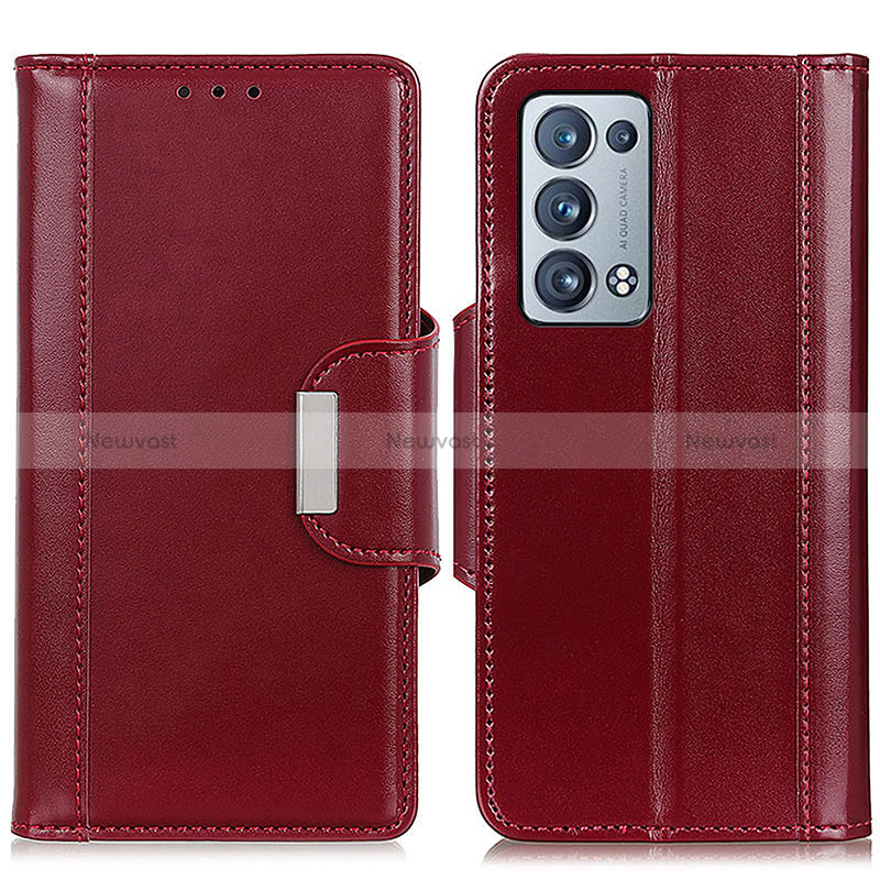 Leather Case Stands Flip Cover Holder M13L for Oppo Reno6 Pro 5G