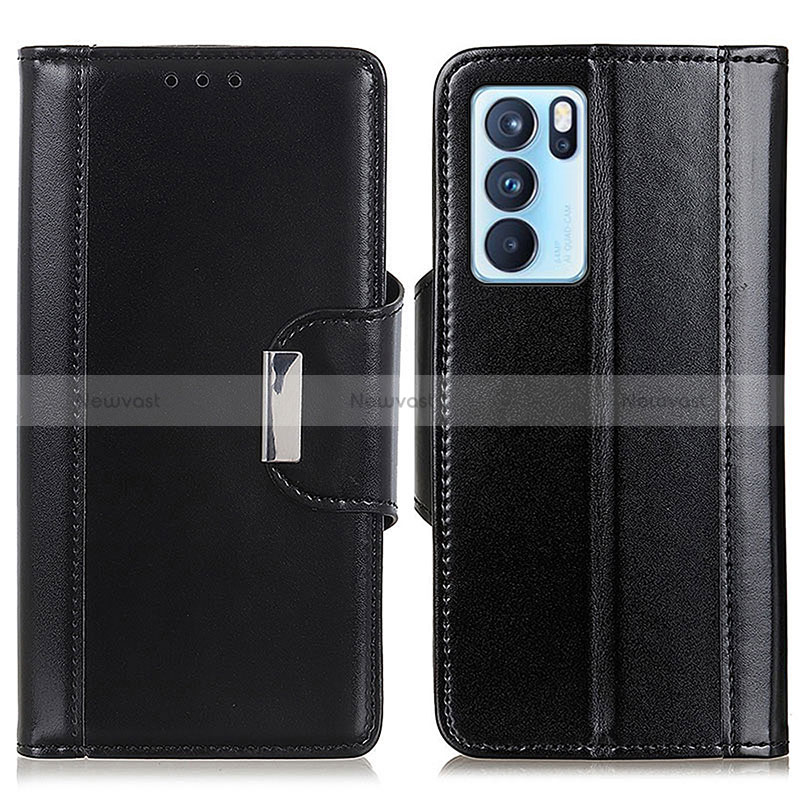 Leather Case Stands Flip Cover Holder M13L for Oppo Reno6 Pro 5G India