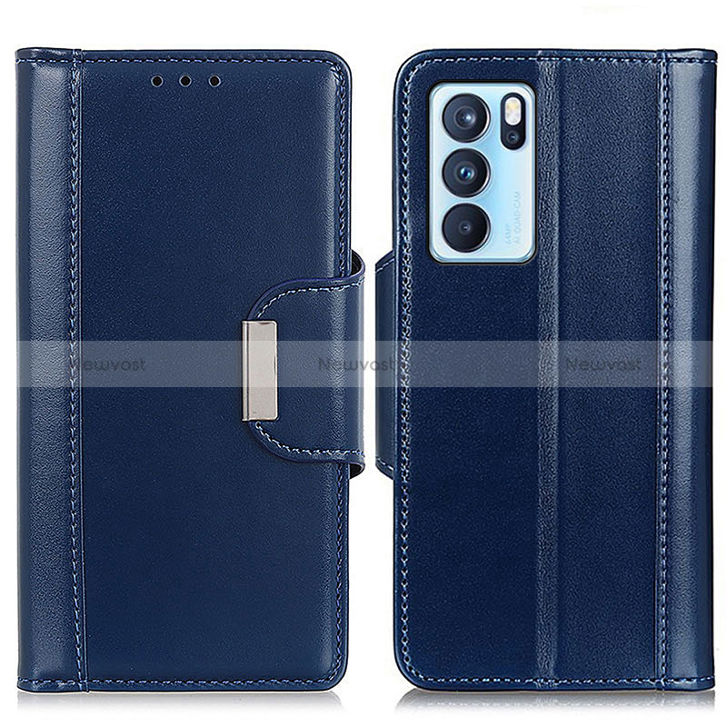 Leather Case Stands Flip Cover Holder M13L for Oppo Reno6 Pro 5G India