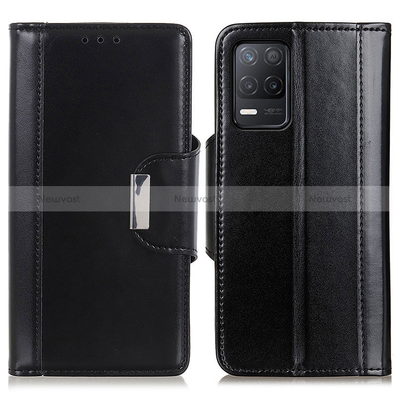 Leather Case Stands Flip Cover Holder M13L for Realme 8 5G Black