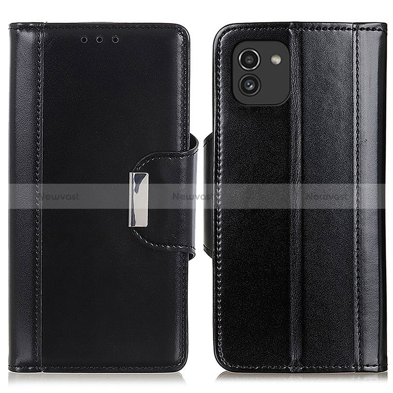 Leather Case Stands Flip Cover Holder M13L for Samsung Galaxy A03