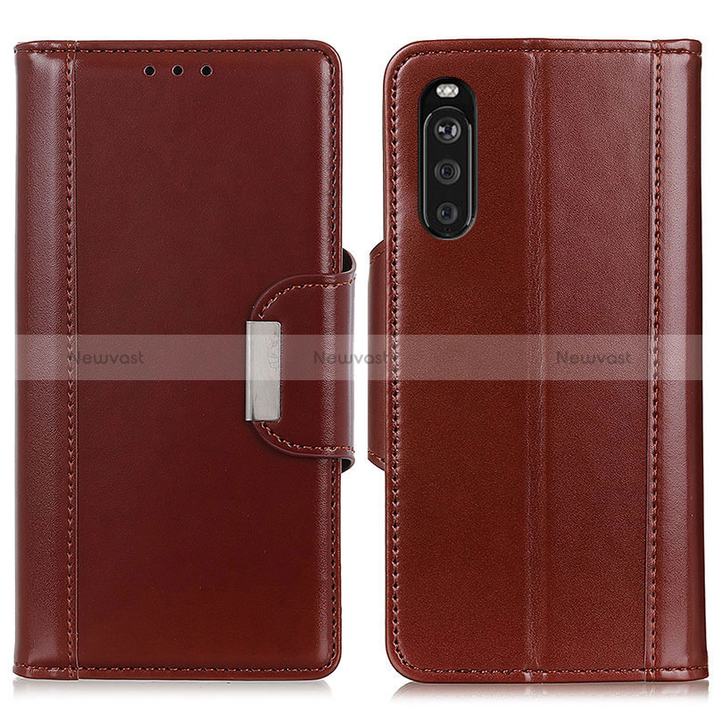 Leather Case Stands Flip Cover Holder M13L for Sony Xperia 10 III SO-52B