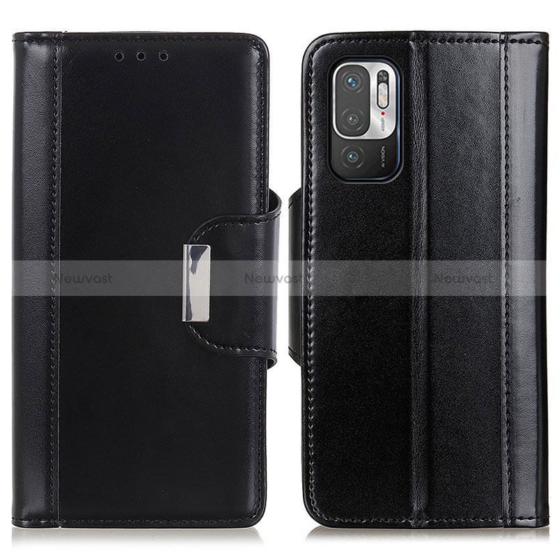 Leather Case Stands Flip Cover Holder M13L for Xiaomi POCO M3 Pro 5G Black