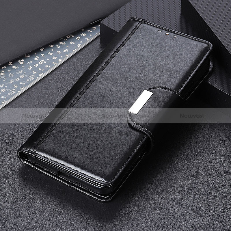 Leather Case Stands Flip Cover Holder M14L for Huawei Honor 10X Lite Black