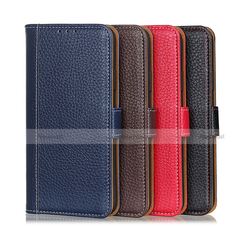 Leather Case Stands Flip Cover Holder M14L for Motorola Moto G60