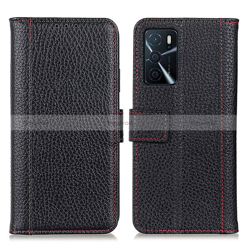 Leather Case Stands Flip Cover Holder M14L for Oppo A16s