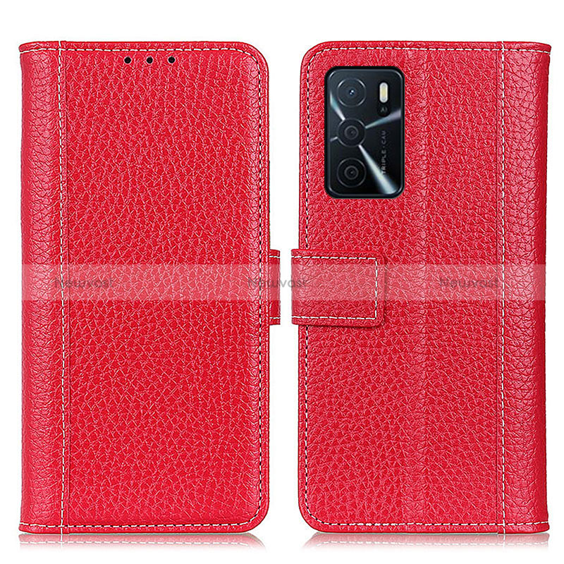 Leather Case Stands Flip Cover Holder M14L for Oppo A16s