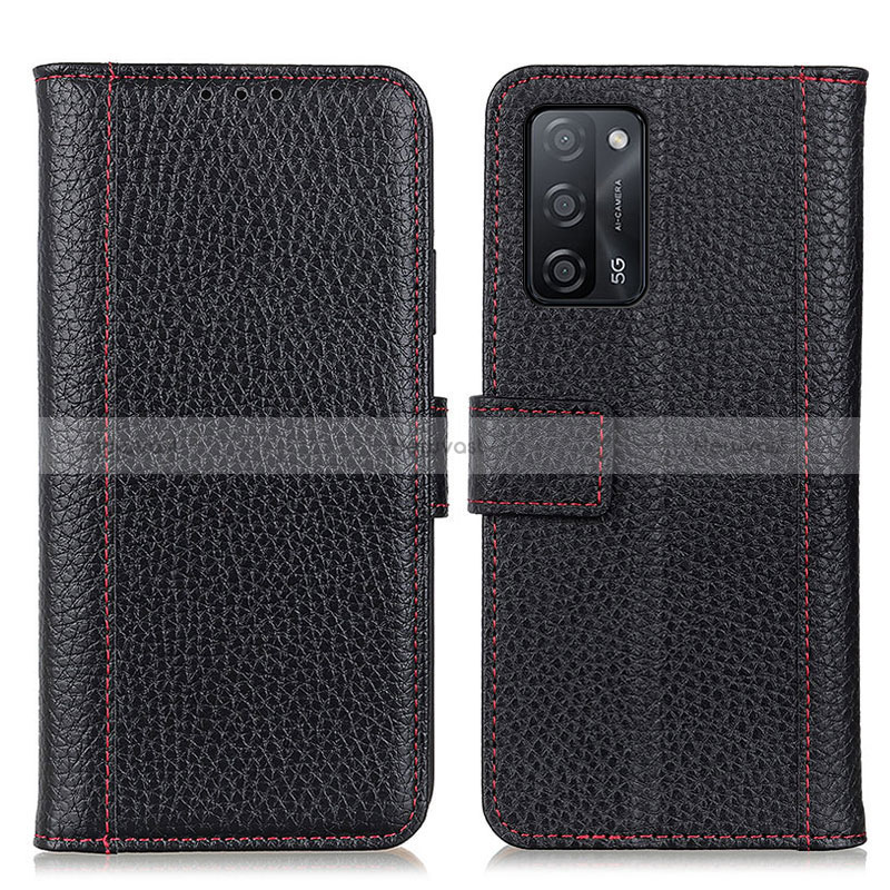 Leather Case Stands Flip Cover Holder M14L for Oppo A56 5G