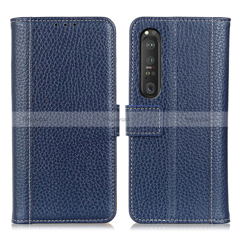 Leather Case Stands Flip Cover Holder M14L for Sony Xperia 1 III