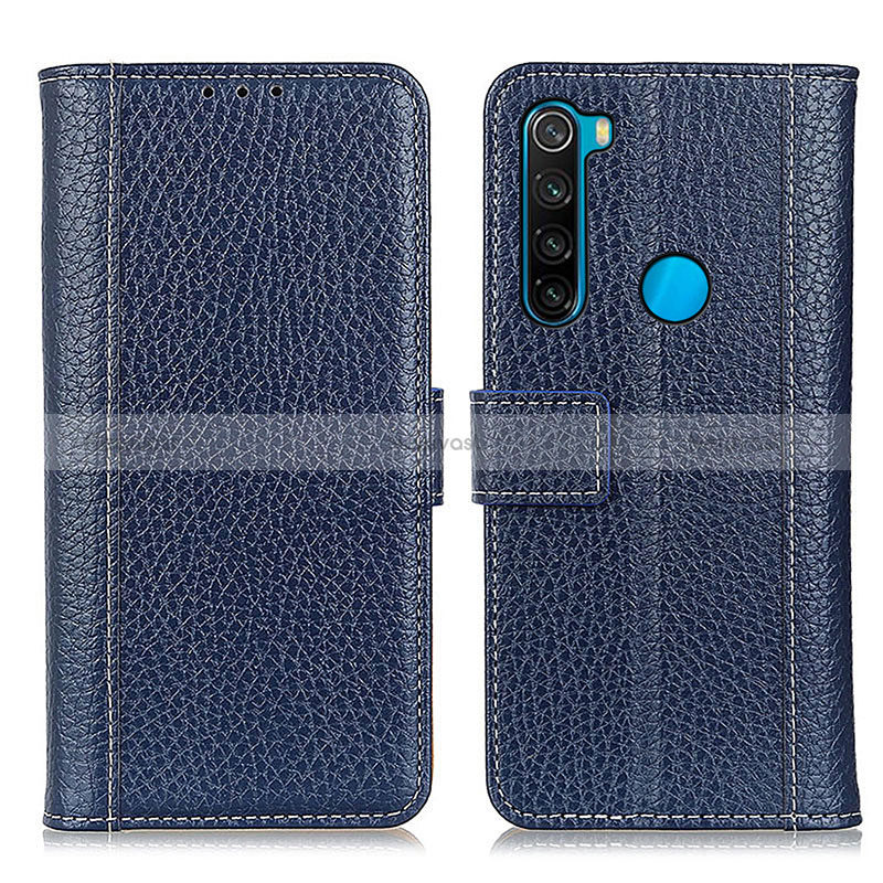 Leather Case Stands Flip Cover Holder M14L for Xiaomi Redmi Note 8 (2021)