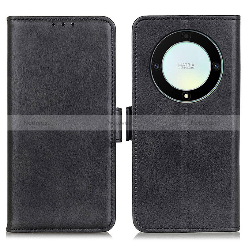 Leather Case Stands Flip Cover Holder M15L for Huawei Honor Magic5 Lite 5G Black