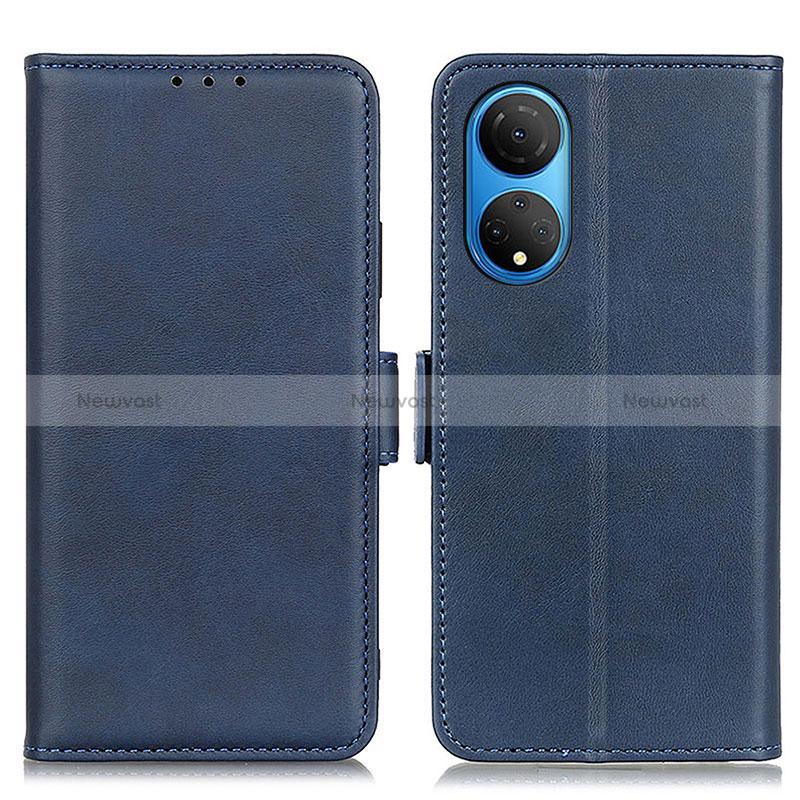 Leather Case Stands Flip Cover Holder M15L for Huawei Honor X7 Blue