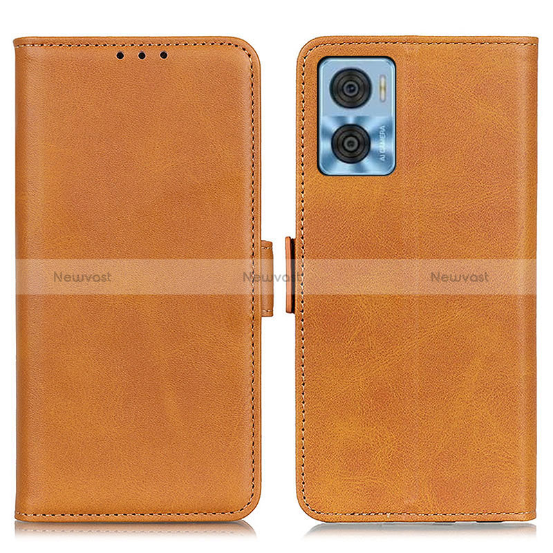 Leather Case Stands Flip Cover Holder M15L for Motorola Moto E22