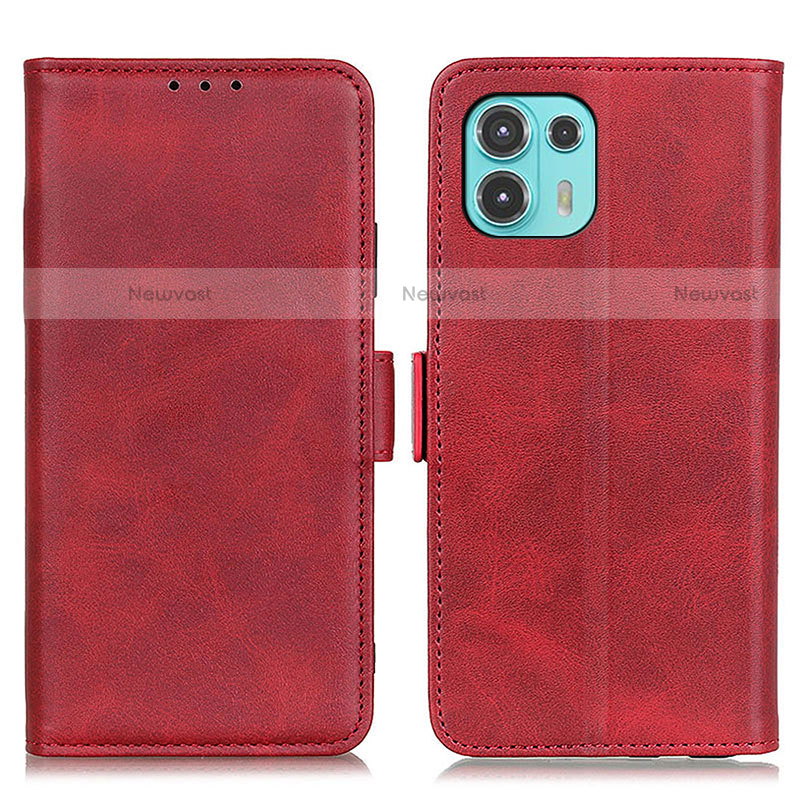 Leather Case Stands Flip Cover Holder M15L for Motorola Moto Edge 20 Lite 5G Red