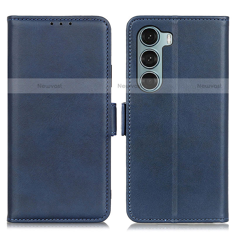 Leather Case Stands Flip Cover Holder M15L for Motorola Moto Edge S30 5G Blue