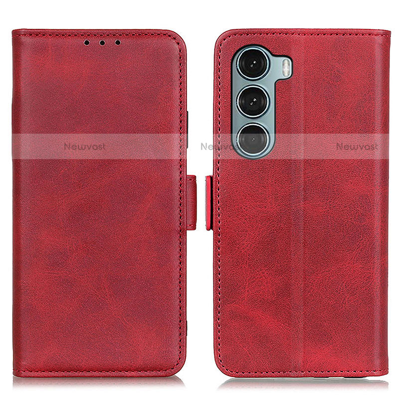 Leather Case Stands Flip Cover Holder M15L for Motorola Moto Edge S30 5G Red