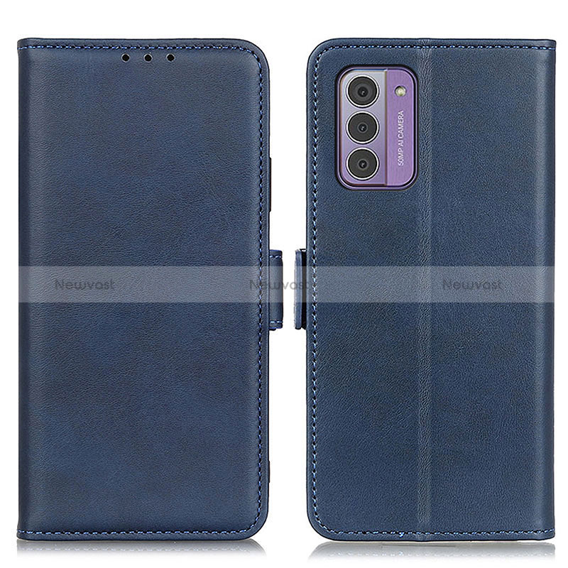 Leather Case Stands Flip Cover Holder M15L for Nokia G310 5G Blue