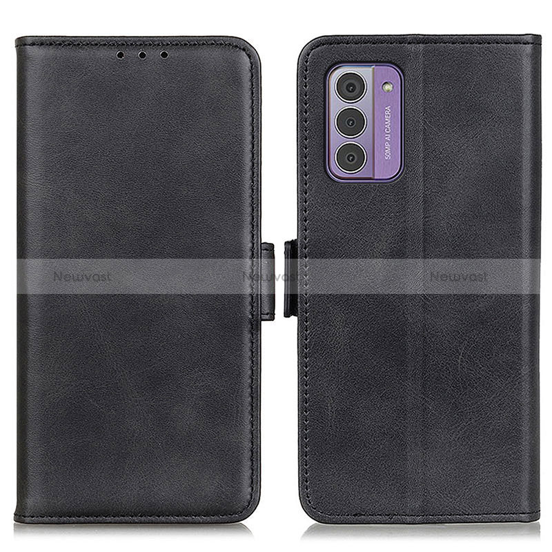 Leather Case Stands Flip Cover Holder M15L for Nokia G42 5G Black