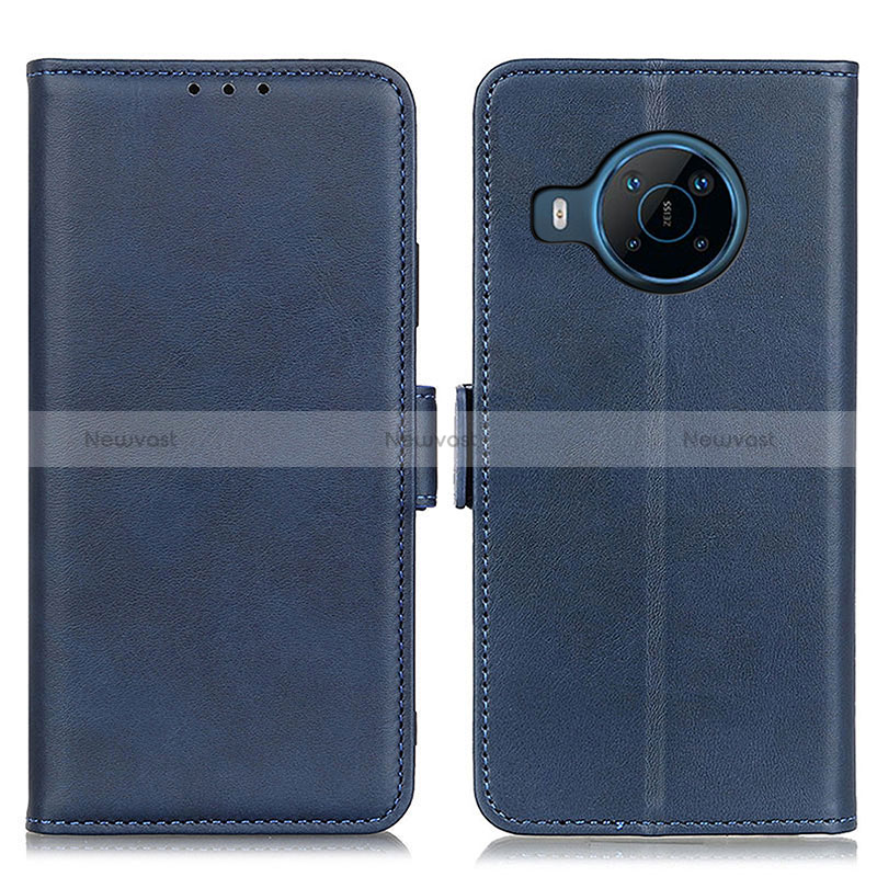 Leather Case Stands Flip Cover Holder M15L for Nokia X100 5G Blue